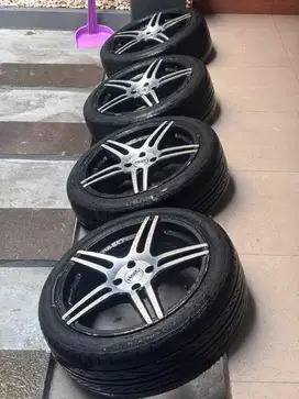 Velg + Ban R17 HSR PCD 4x100 ET 40