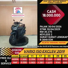 KREDIT TANPA DP VARIO 150 EXCLSV TH 2019 BAYAR PAKAI CC/PAYLATER