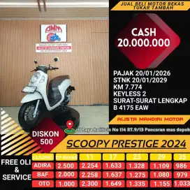 Scoopy pricetige putih 2024 low km,mulus