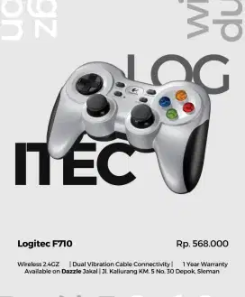 GAMEPAD LOGITECH F710 GARANSI 1 TAHUN