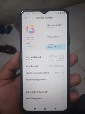 DIJUAL POCO M5 HITAM NEGO!