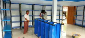Rak besi siku lubang ramping