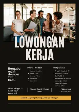 dibutuh kan 20 orang tercepat ya