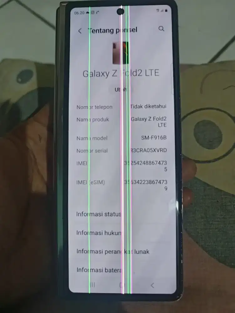 Samsung galaxy ZFOLD 2 LTE 12/256gb ex-SEIN normal minus garis