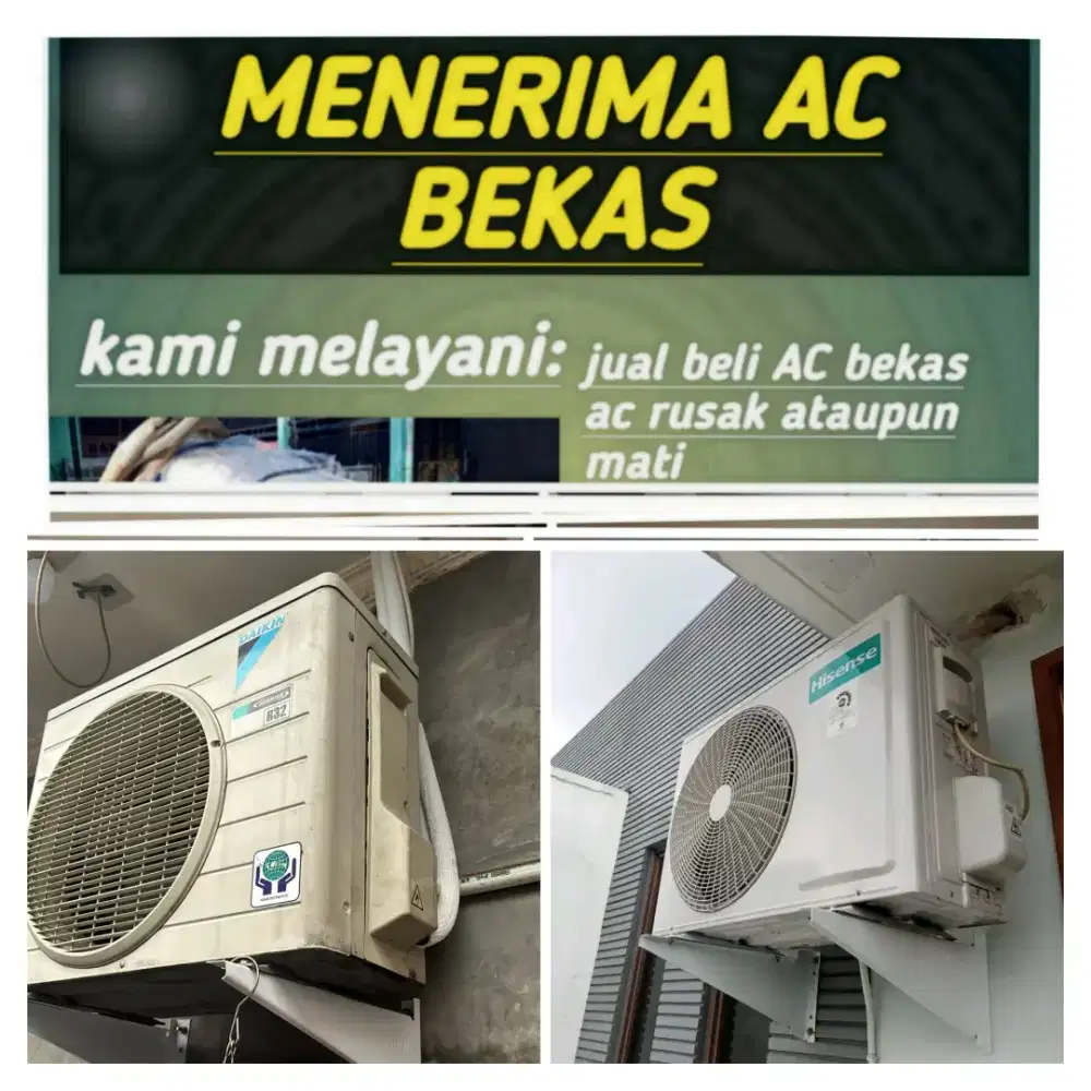 Terima ac bekas rusak