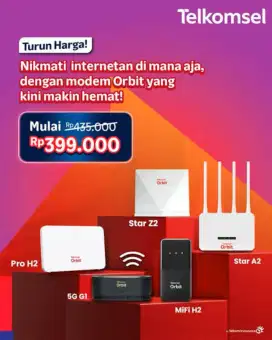 MODEM ORBIT Z2 -INTERNET -WIFI -PROMO -RUMAH- TELKOMSEL -MURAH