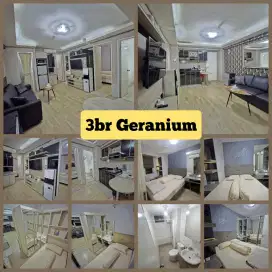 Sewa 3br FF vinyl floor Bassura City|Geranium