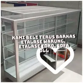 KAMI BAYAR TERUS BARKAS ETALASE, LEMARI DAN MEBEL BEKAS ANDA