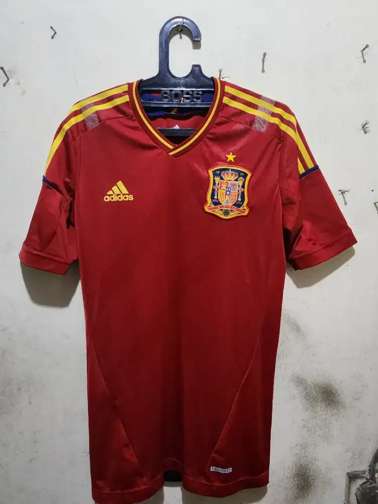 Jersey adidas techfit spanyol 2012 original ukuran L