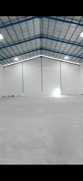 Disewakan gudang baru lokasi pergudangan sungai turi kalibaru pakuhaji
