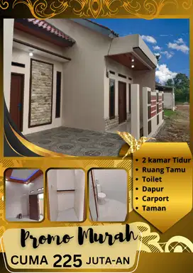HUNIAN CANTIK 2 KAMAR AKSES DEKAT JALAN UTAMA 10 MENIT STASIUN KRL