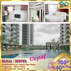 DISEWA / DIJUAL APARTEMEN Green Sedayu Type StudioCengkareng Jak Bar