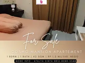Dijual Apartement Cosmo Mansion Low Floor Facility 1BR Full Furnished