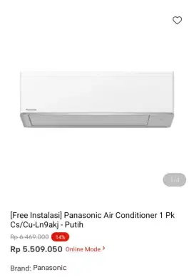PROMO KREDIT PANASONIC AC 1 PK