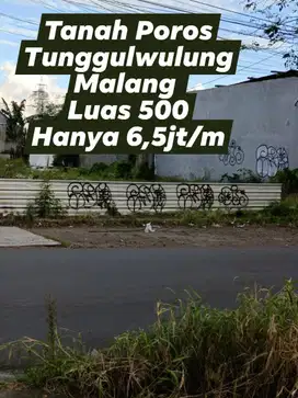 Tanah Murah Poros Tunggulwulung Malang Kota