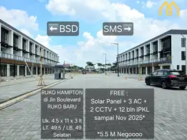 Dijual/disewa Ruko Hampton Avenue 3lantai di Jalan Boulevard