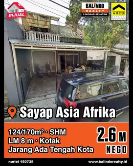 Sayap Asia Afrika Bandung Kota, SHM, Murah, jarang Ada