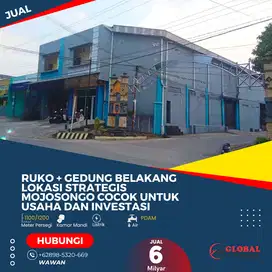 Ruko + Gedung Belakang, Lokasi Strategis Mojosongo Cocok untuk Usaha
