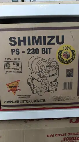 Pompa Shimizu otomatis sumur dangkal data hisap 9m 200w head max 36m