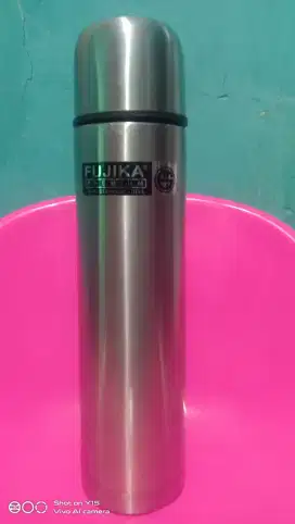 Jual cepat Termos fujika jalan stainless steel stans komplit sarungnya