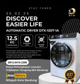 Dryer/Pengering Pakaian Merk DTX kapasitas 12.5kg