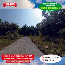 Tanah Bandara Jogja YIA, 10 mnit Pantai, Investasi Aman & Profitable