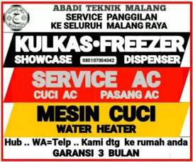 service kulkas ac (+cuci ac) mesin cuci water heater servis panggilan