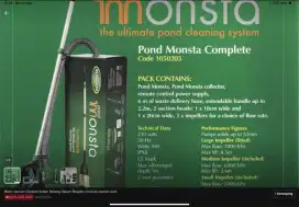 Mesin vacum cleaner kolam renang Vakum Blagdon Imonstan cleaner pool