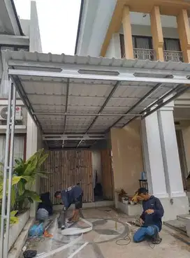 Kanopi Baja Ringan Atap ALDERON Paling Murah Utk Parkiran
