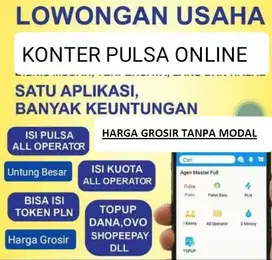 Marketing freelance konter pulsa online cuan harian