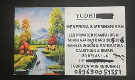 Menerima Jasa Les Private Bahasa Inggris dan Matematika