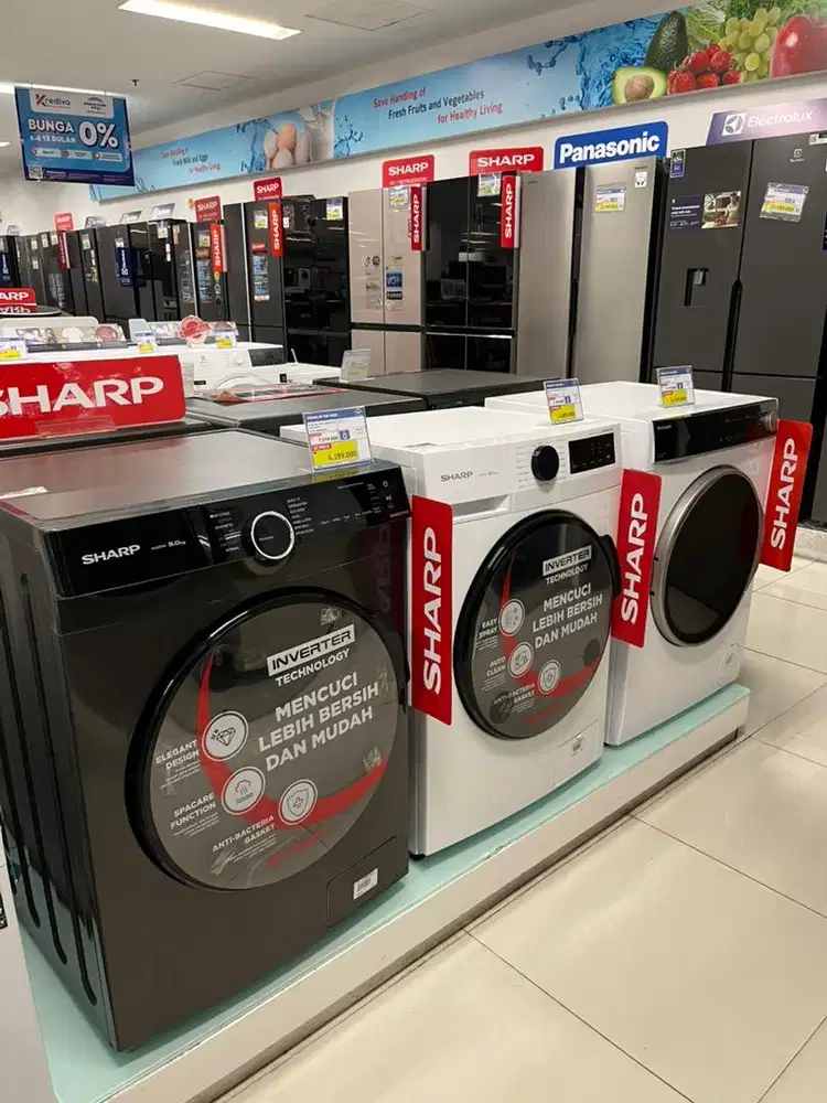 promo mesin cuci sharp front loading mulai dari 4 jutaan