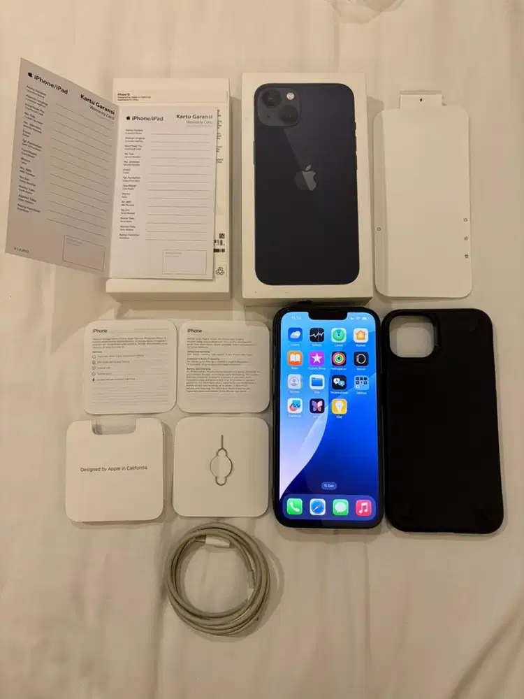 iPhone 13 128gb iBox Midnight Blue fullset mulus