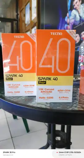 Tecno Spark 40 Pro Plus 8GB+8GB/256GB ,Baru,SegelBox,Garansi Resmi,Ori