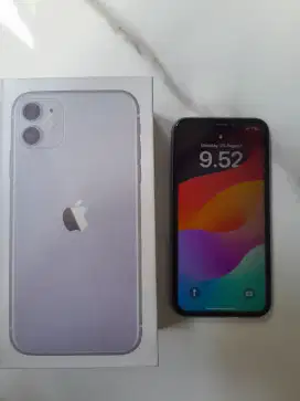 Iphone 11 128GB Purple Ex Inter Second Fullset