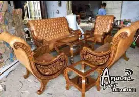 Kursi tamu sofa romawi ukir full kayu jati