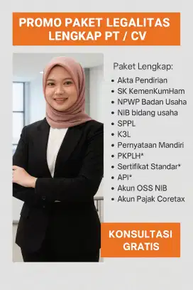 Perlengkapan Usaha Kantor CV Legal Lengkap