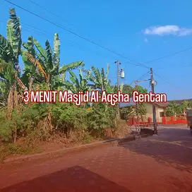 Dekat Masjid Al-Aqsha Gentan. Kavling Siap Bangun di Purbayan