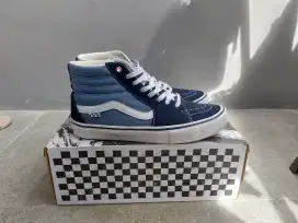 Sepatu Vans SK8 High Skate Pro Blue White