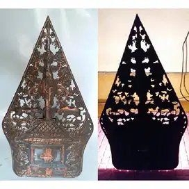 Vintage  lampu dinding GUNUNG WAJANG  dari bahan besi kuningan