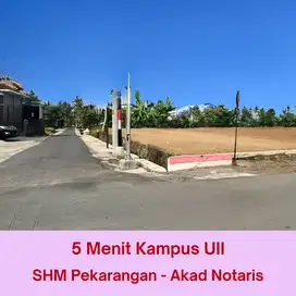 Tanah Jogja 5 Menit Kampus UII, Cocok Bangun Kost Ekslusif, Termurah!!