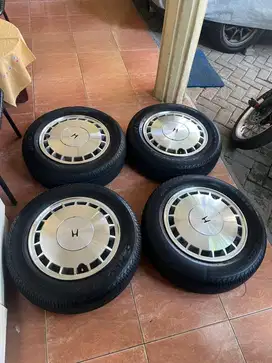 Velg Original Maestro Set Ban Tebal 195/65-15 CleanLook Kalcer LikeNew
