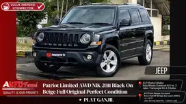 Jeep Patriot Limited AWD NIK 2011 Black On Beige Full Original