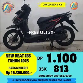 HONDA BEAT CBS FI TAHUN 2025 SIAP PAKAI, GRATIS SERVIS, FREE OLI