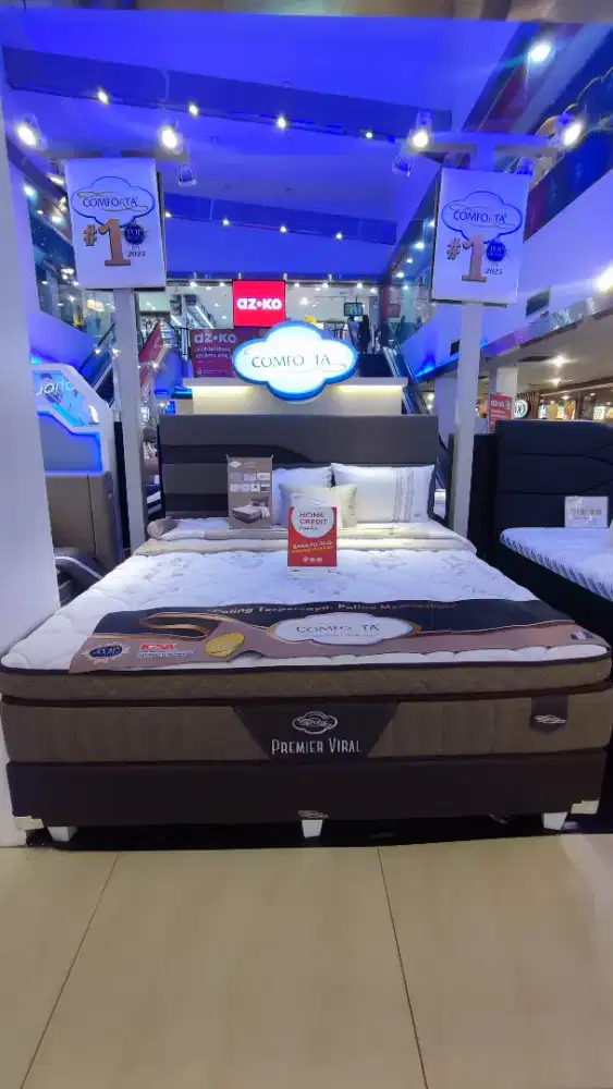 Cicilan springbed comforta premier viral bunga mulai 0,%