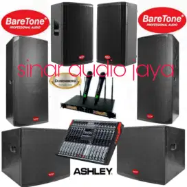 Paket Sound System Speaker 15 inch Baretone max215pro Subwoofer 18 inc