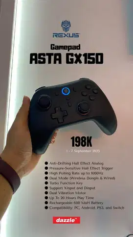 Rexus Pro Gaming Wireless Gamepad ASTA GX150