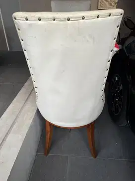 Kursi Kayu Jati lapis kulit