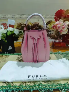 FURLA MIASTELLA Bucket Bag Pink Tas Fashion Luxury Preloved