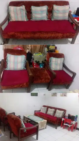 Sofa Tamu Kayu Jadul 1 Set